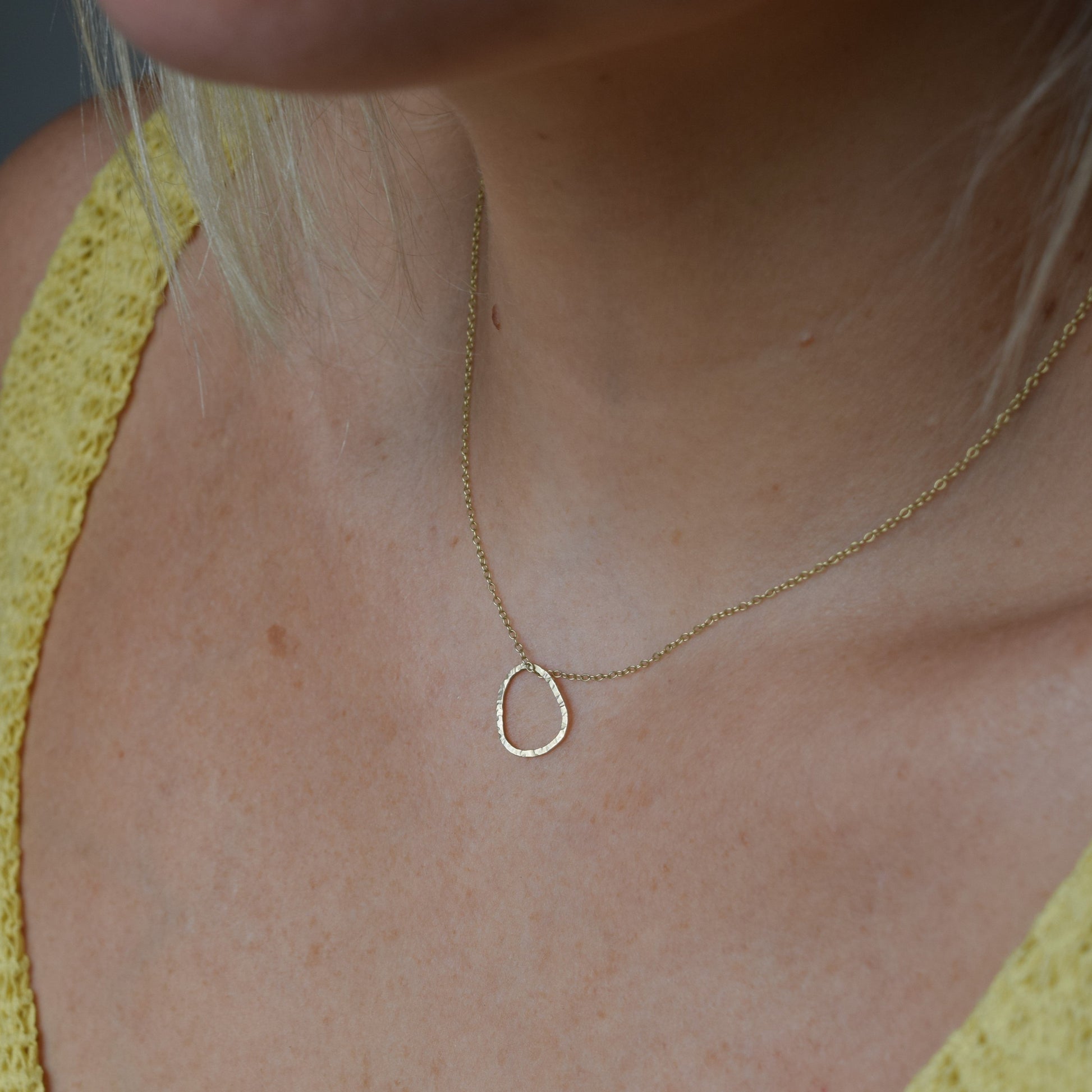 Model wearing Lola necklace