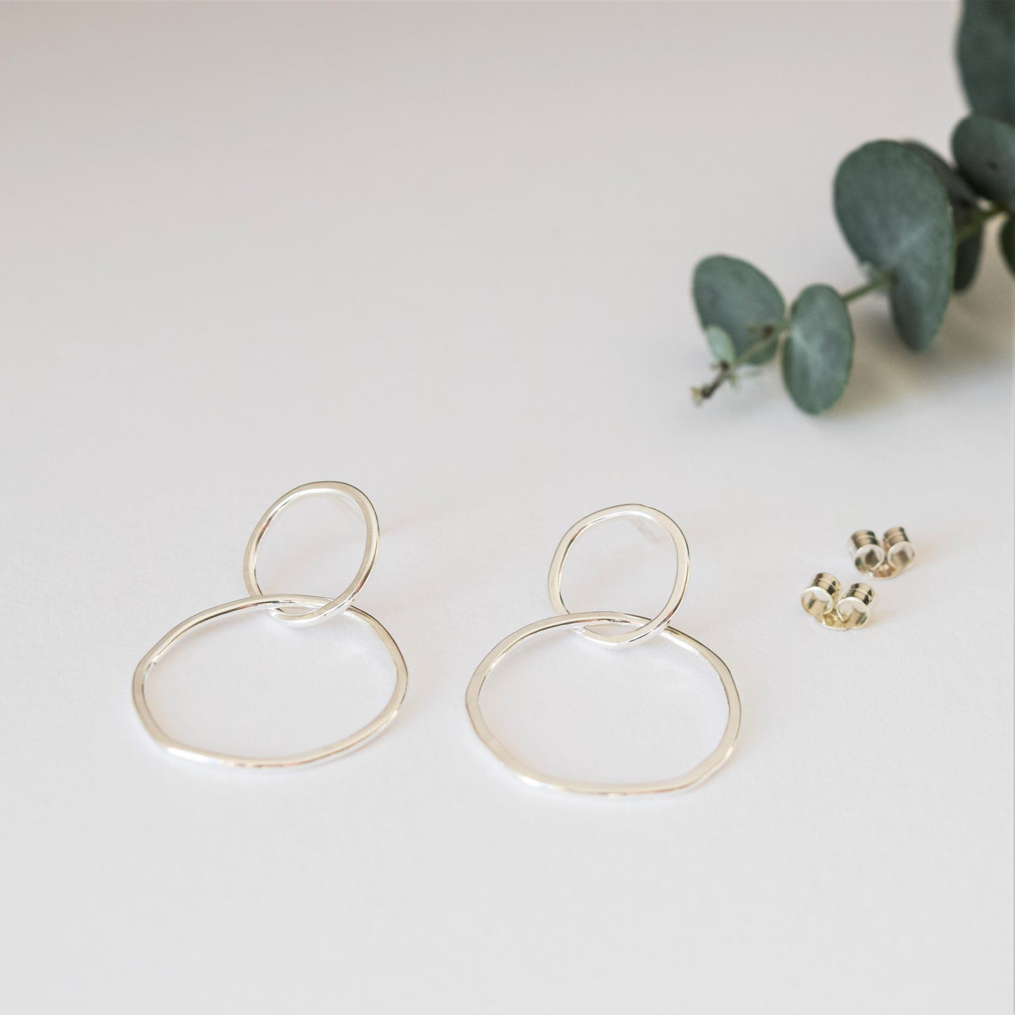 product image of silver drop earrings