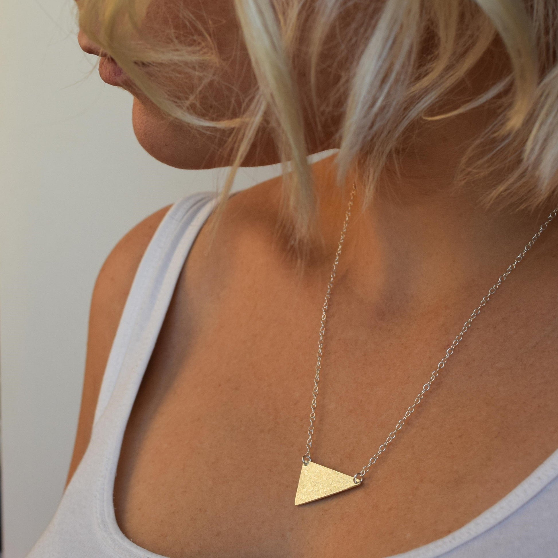 Geometric necklace in sterling silver muka studio