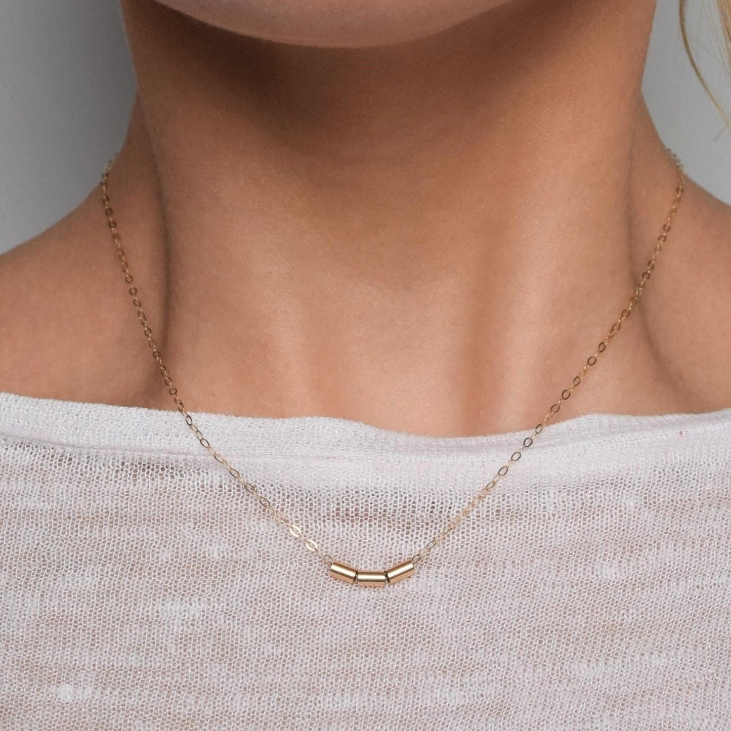 9ct gold nugget necklace