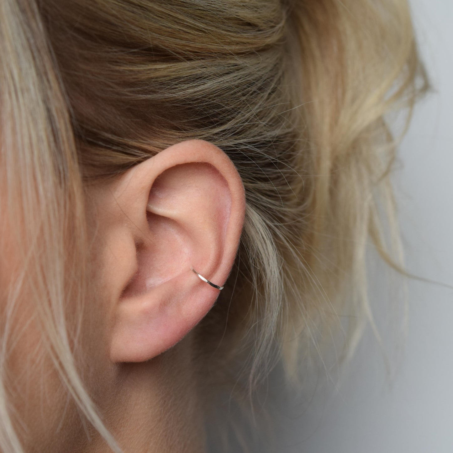 Slim Silver Conch Cuff