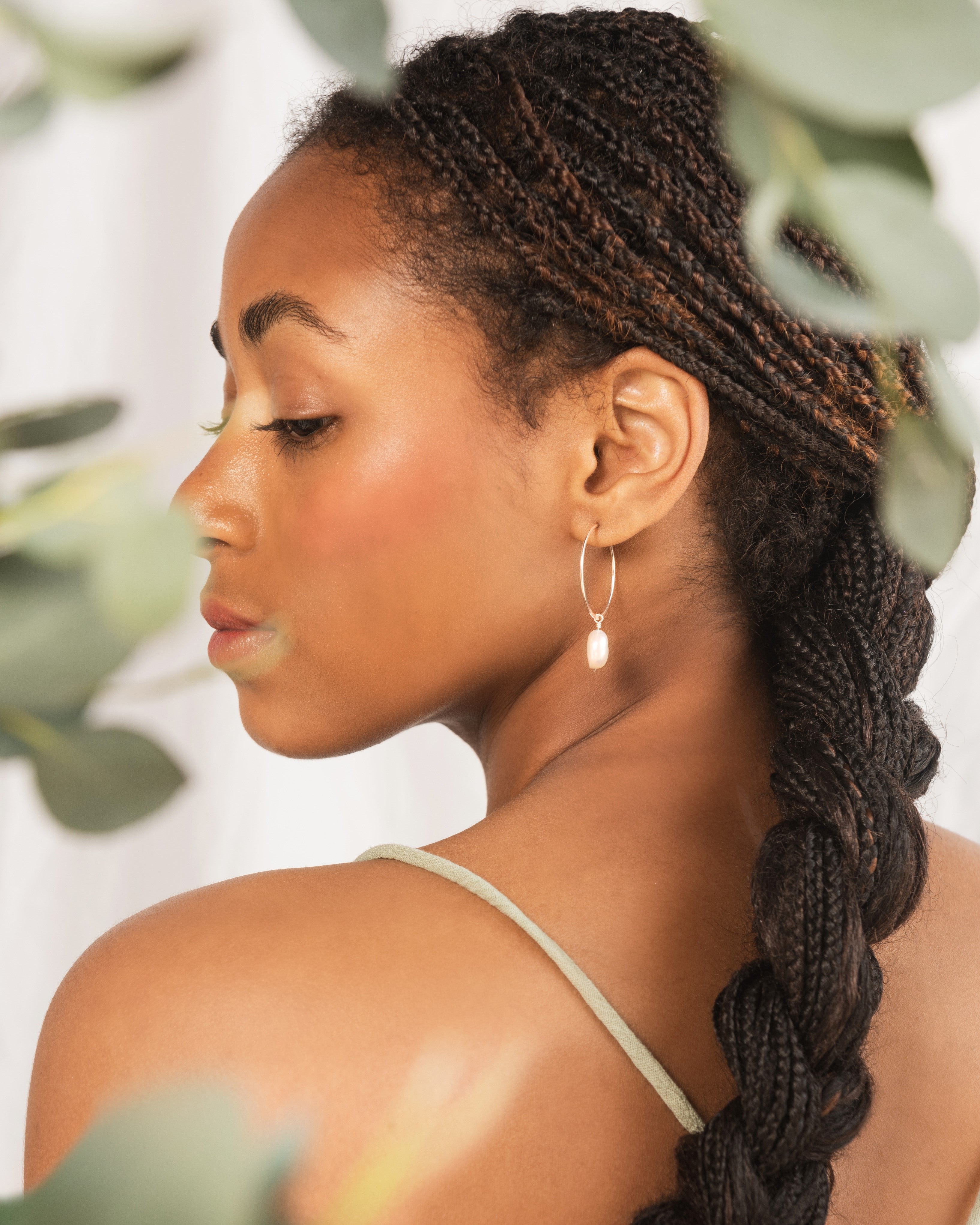 Statement hoop earrings sustainably handmade in Glasgow, Scotland