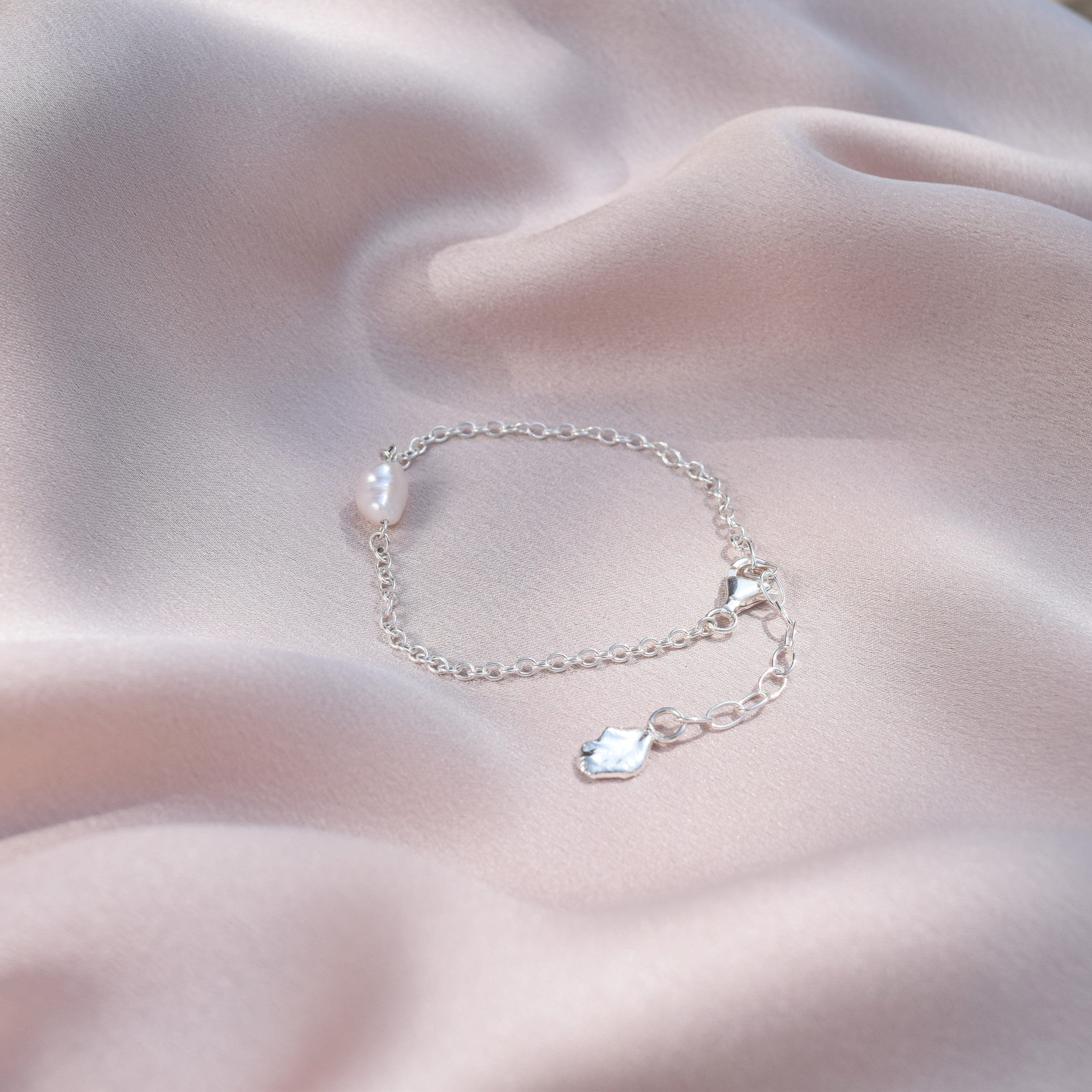 Recycled silver bracelets and bangles handmade in Scotland