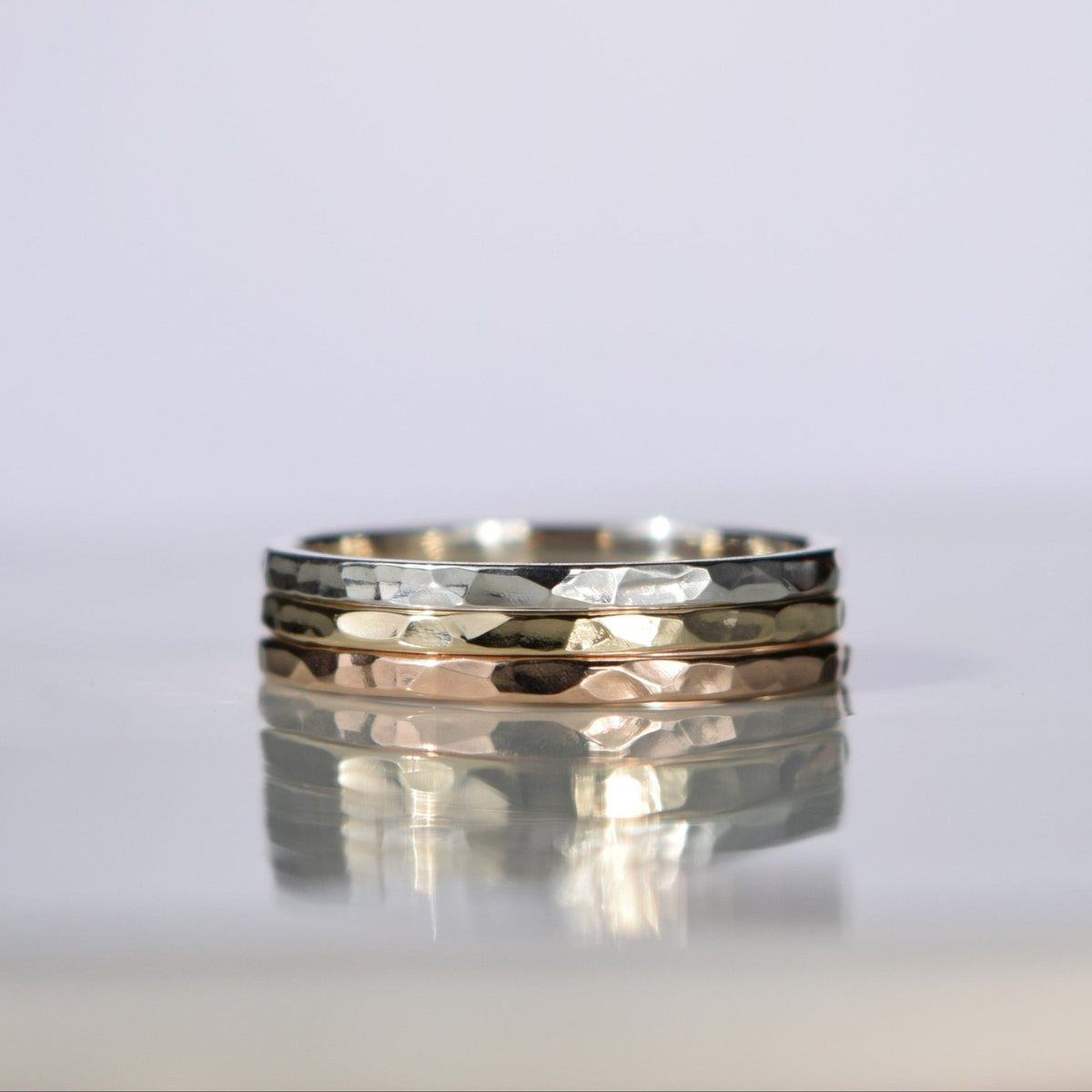 Recycled gold and silver wedding bands ethiclal jewellery in Glasgow, Scotland
