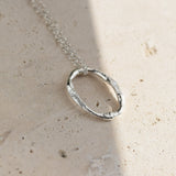 Sustainably made molten texture necklace