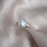 natural keshi pearl et in recycled sterling silver