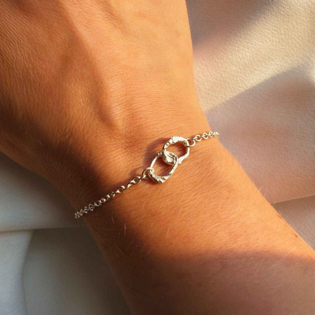 Silver bracelet handmade in Glasgow Scotland