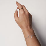 Adjustable circle bracelet Silver UK
