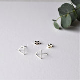 open triangles on white background