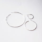 Large Silver Hoops