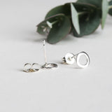 Organic shaped Puddle stud earrings the perfect stacking earrings UK