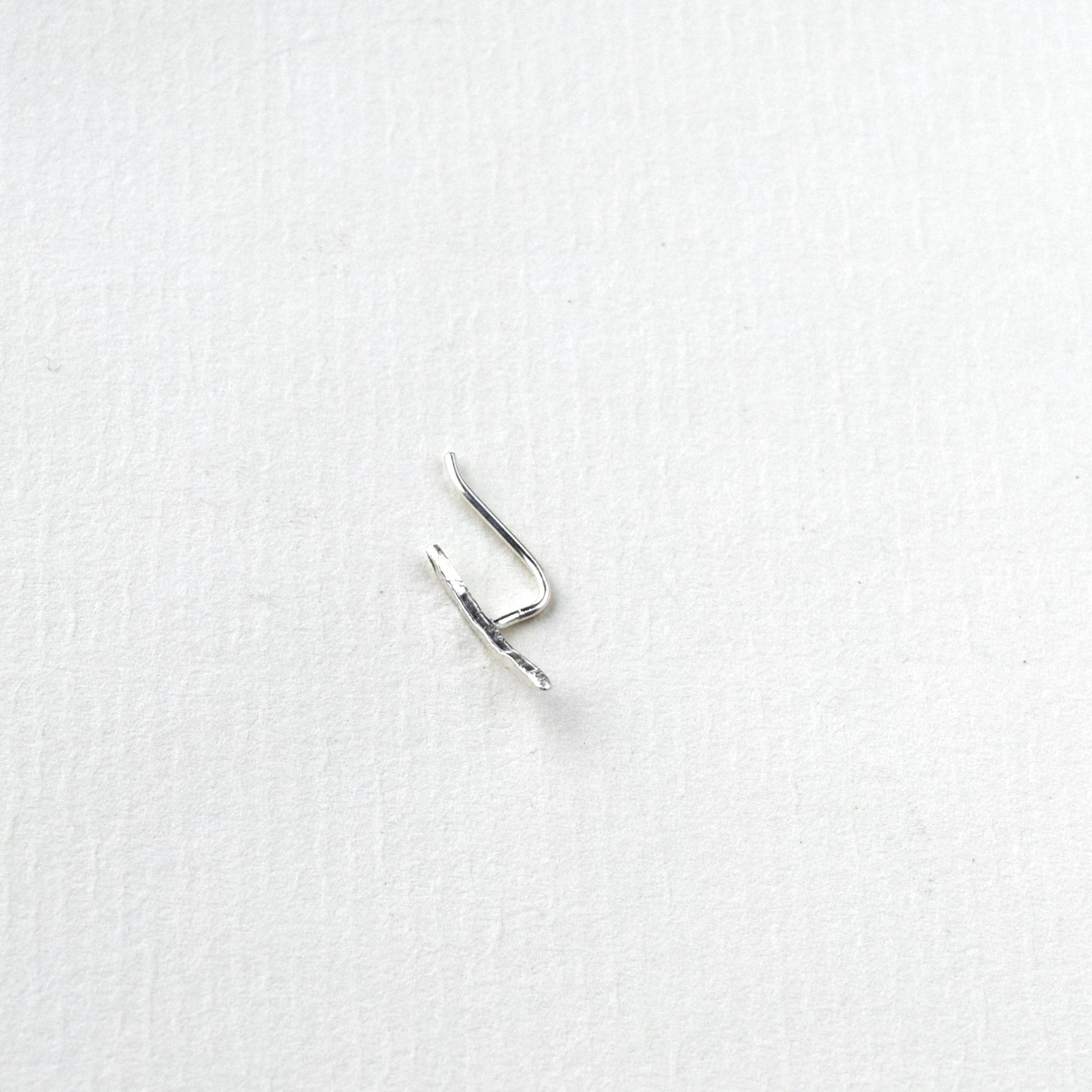 Sustainable flat back cartilage earring handmade Scotland UK