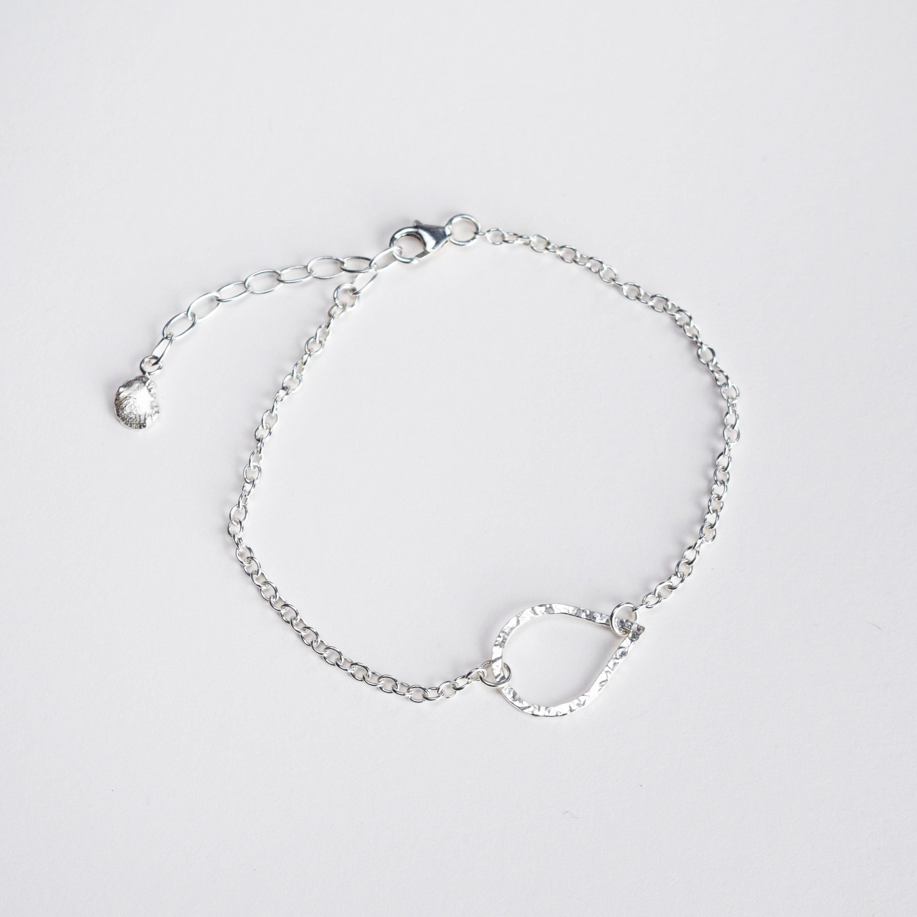 Teardrop bracelet handmade in UK using sustainable practices