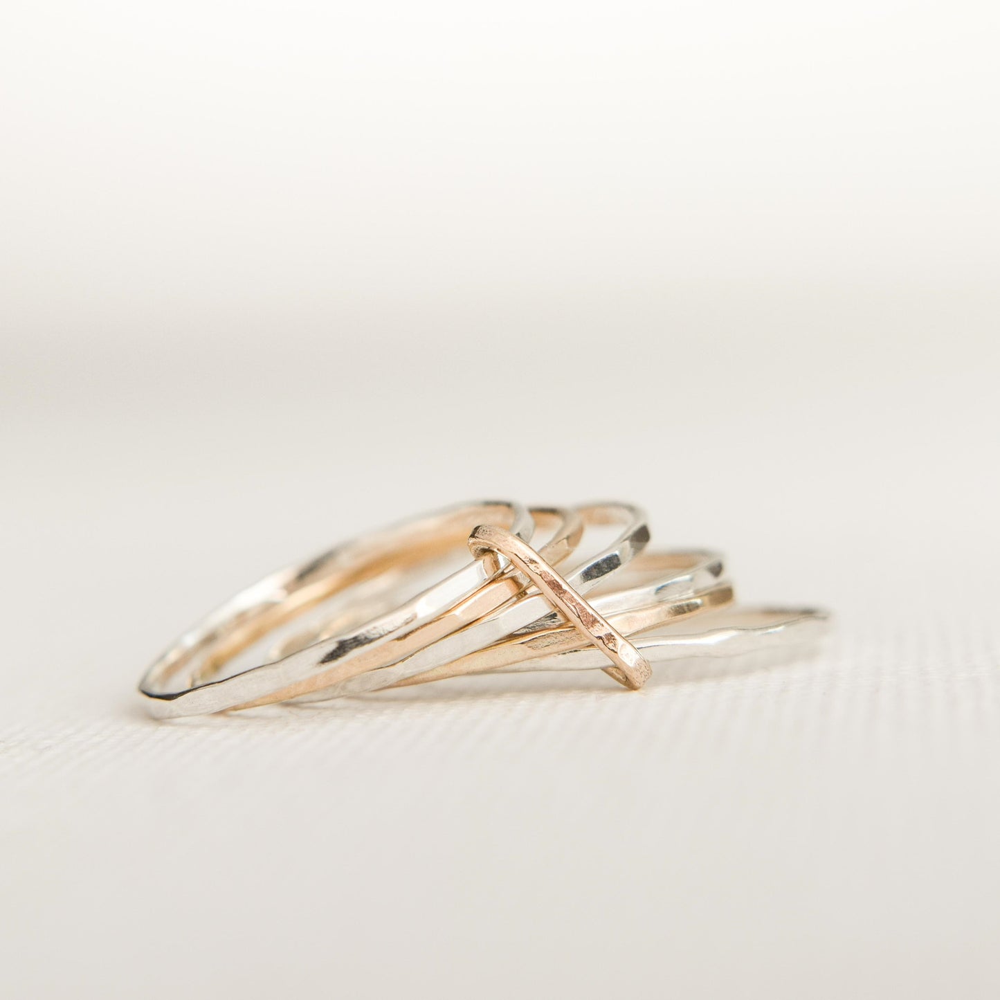 product image of gold and silver stacking set