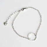 recycled silver circle bracelet handmade Scotland 