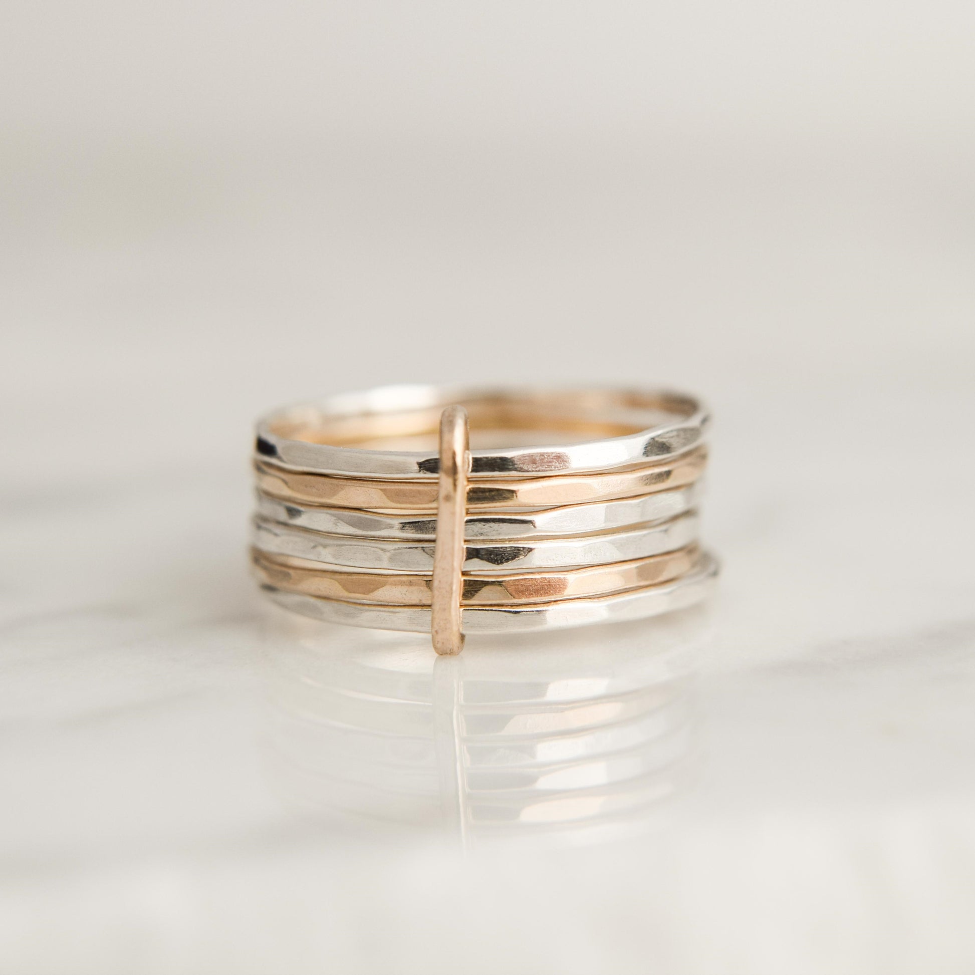 product image of silver and gold stacking set